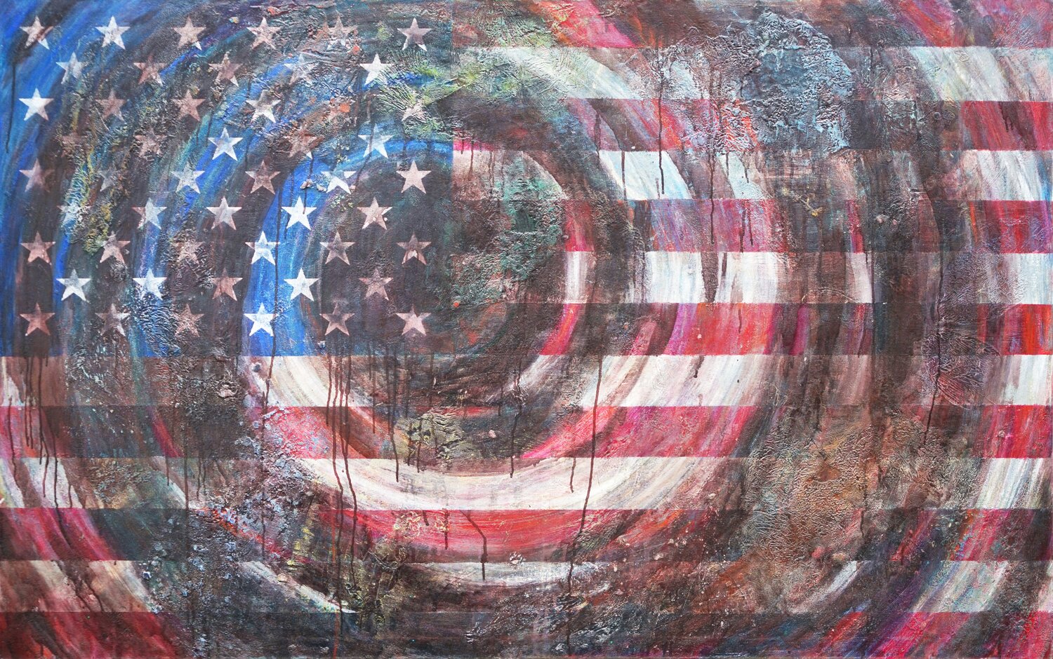 America Mark Hellbusch Original painting for sale