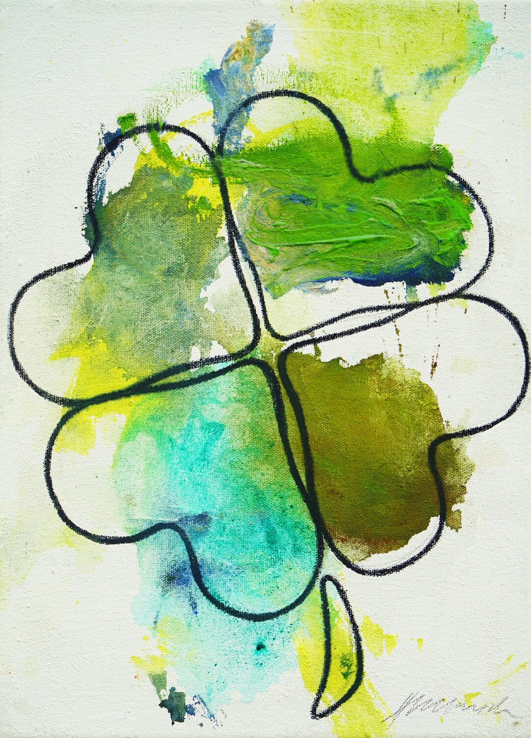Glücksklee I Mark Hellbusch Original painting for sale
