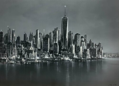 Downtown Dreams by Sang H. Han, Painting for Sale on Select