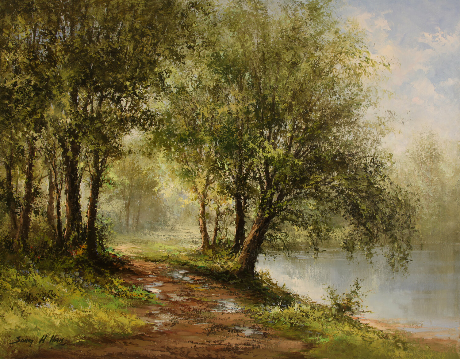 Brief Summer Showers Sang H. Han Original painting for sale