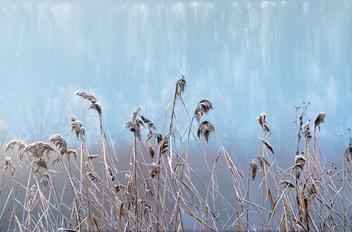 Blue November 09 by Antje Wanderer-Oberhaus, Painting for Sale on Select