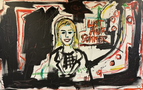 Lust auf Sommer - in the mood for summer by Meinrad Hoyer, Painting for Sale on Select