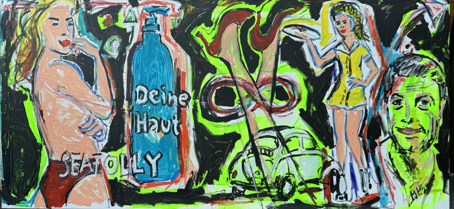 Das Leben Teil I - Life part 1 Meinrad Hoyer Original painting for sale