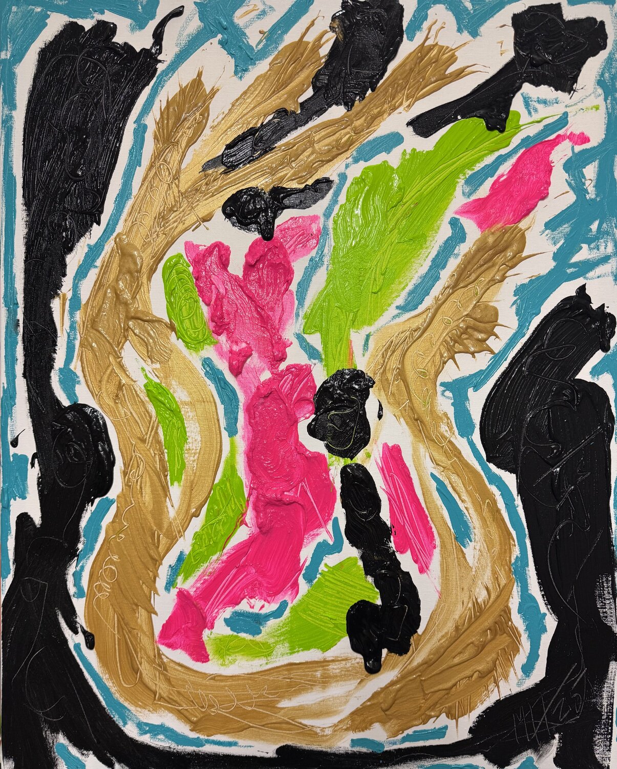 Raum der Unendlichkeit I -Within the Realm of Infinity I Meinrad Hoyer Original painting for sale
