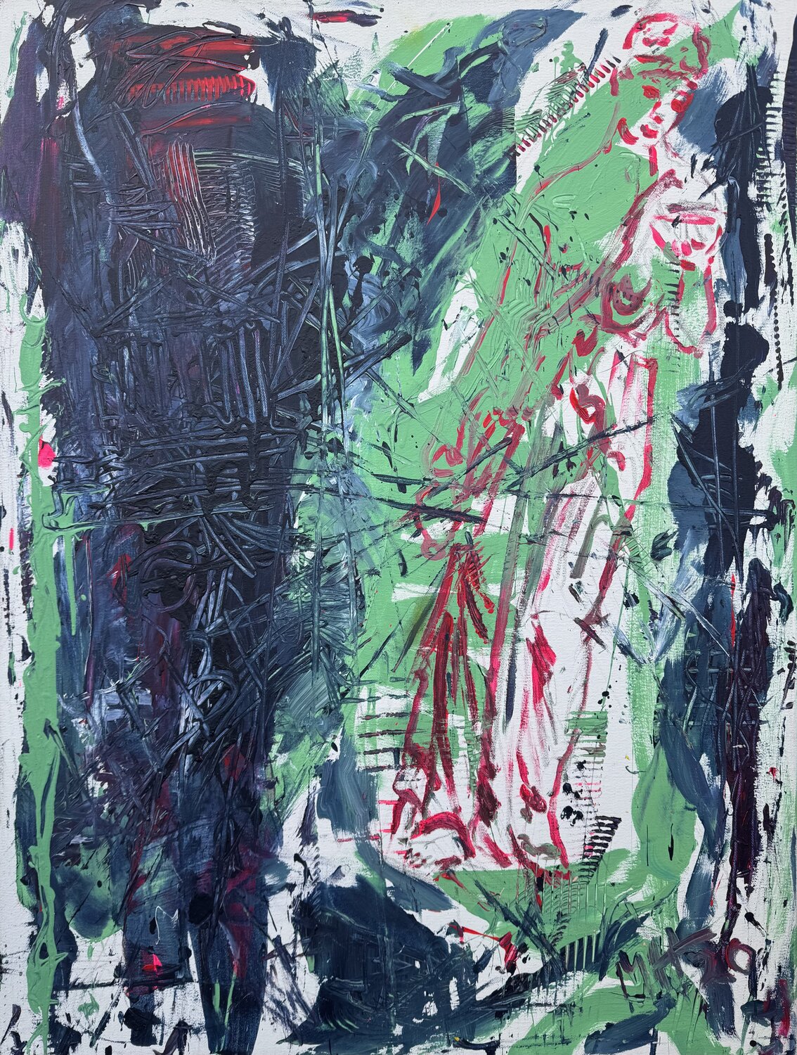 Hebe - Outside the Temple / Hebe - Außerhalb des Tempels Meinrad Hoyer Original painting for sale