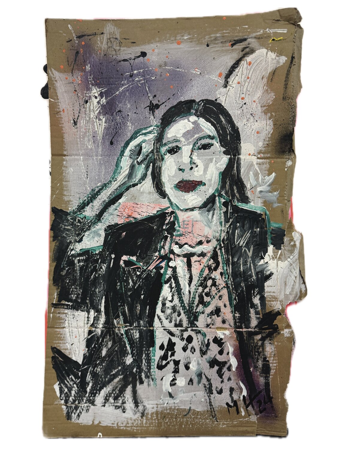 Linda, an was denkst du…? -Linda, what are you thinking…? Meinrad Hoyer Original painting for sale
