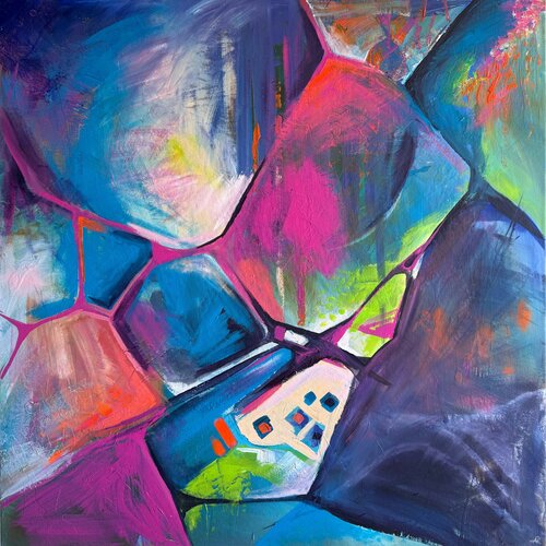 Inner Geometry by Katya Rozz, Painting for Sale on Select