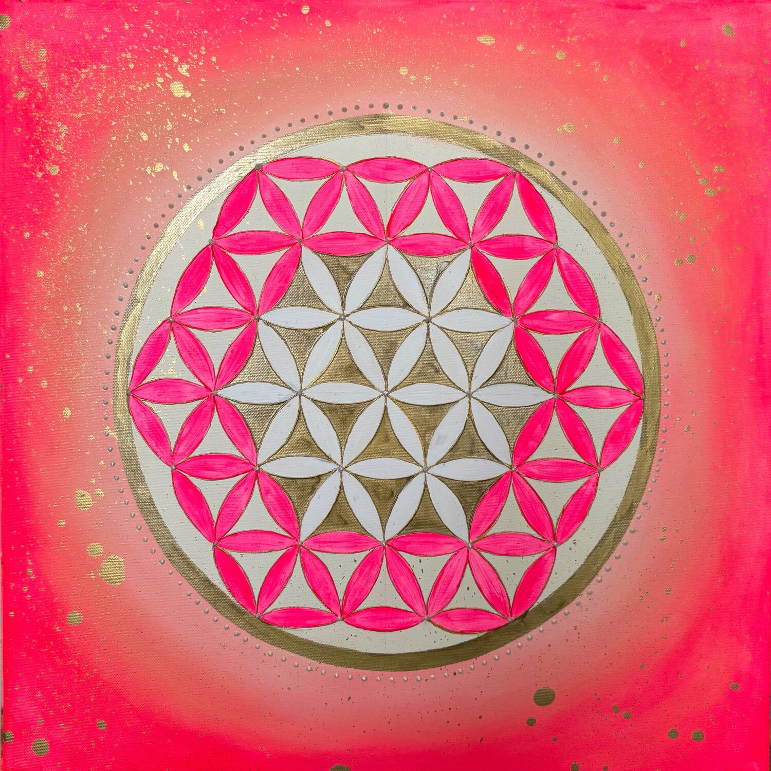Flower of Life Katya Rozz Original painting for sale
