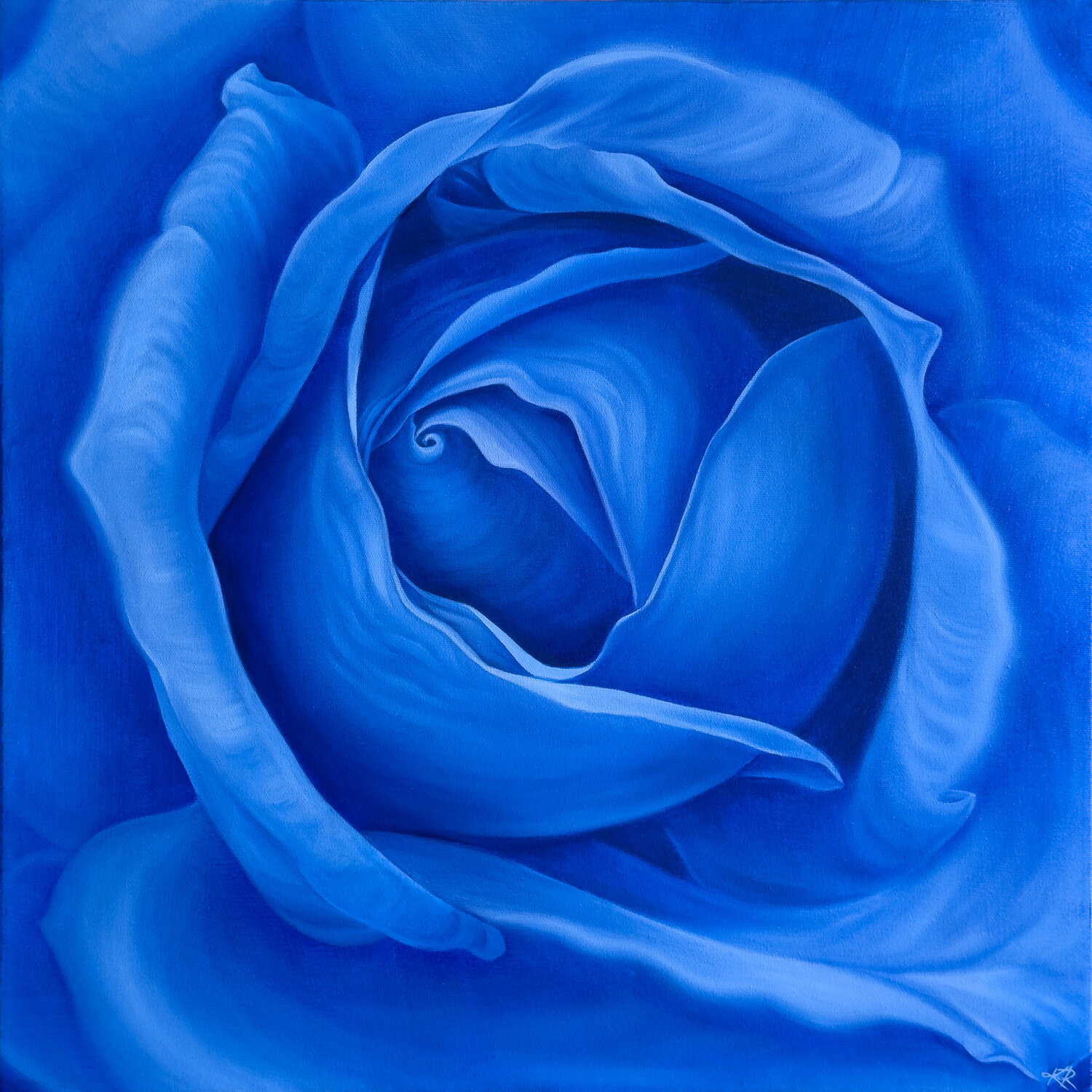 Ultramarine Rose Katya Rozz Original painting for sale