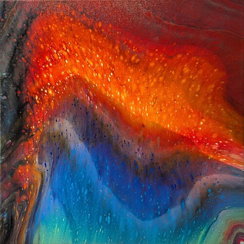 Eruption, Nr. 202011 by Dennis Bätz, Painting for Sale on Select