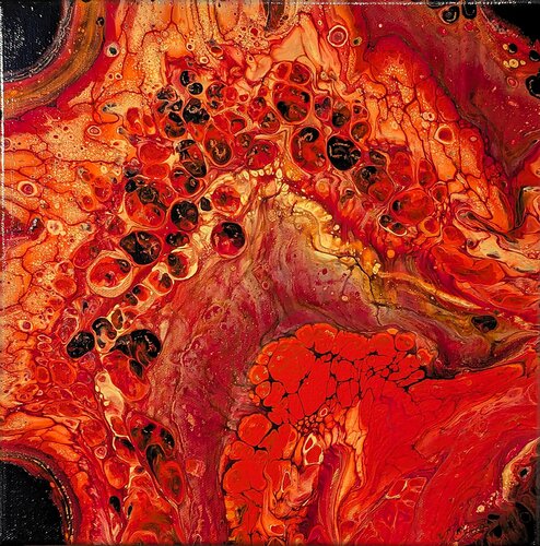 Protuberances, Nr. 2024107 by Dennis Bätz, Painting for Sale on Select