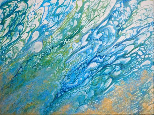 Under the sea, Nr. 202046 by Dennis Bätz, Painting for Sale on Select
