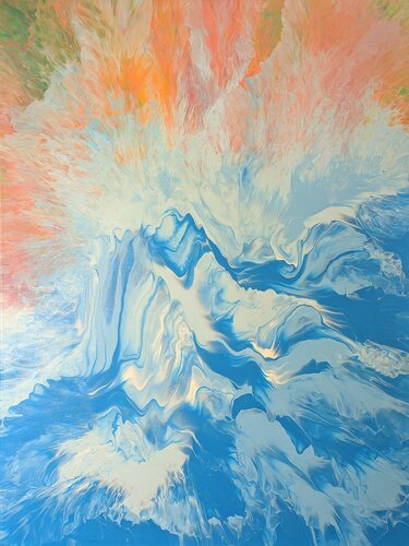 Troubled Water, Nr. 202112 by Dennis Bätz, Painting for Sale on Select