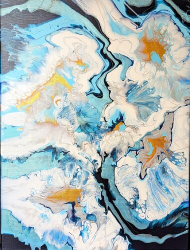 Goldrush, Nr. 202161 by Dennis Bätz, Painting for Sale on Select