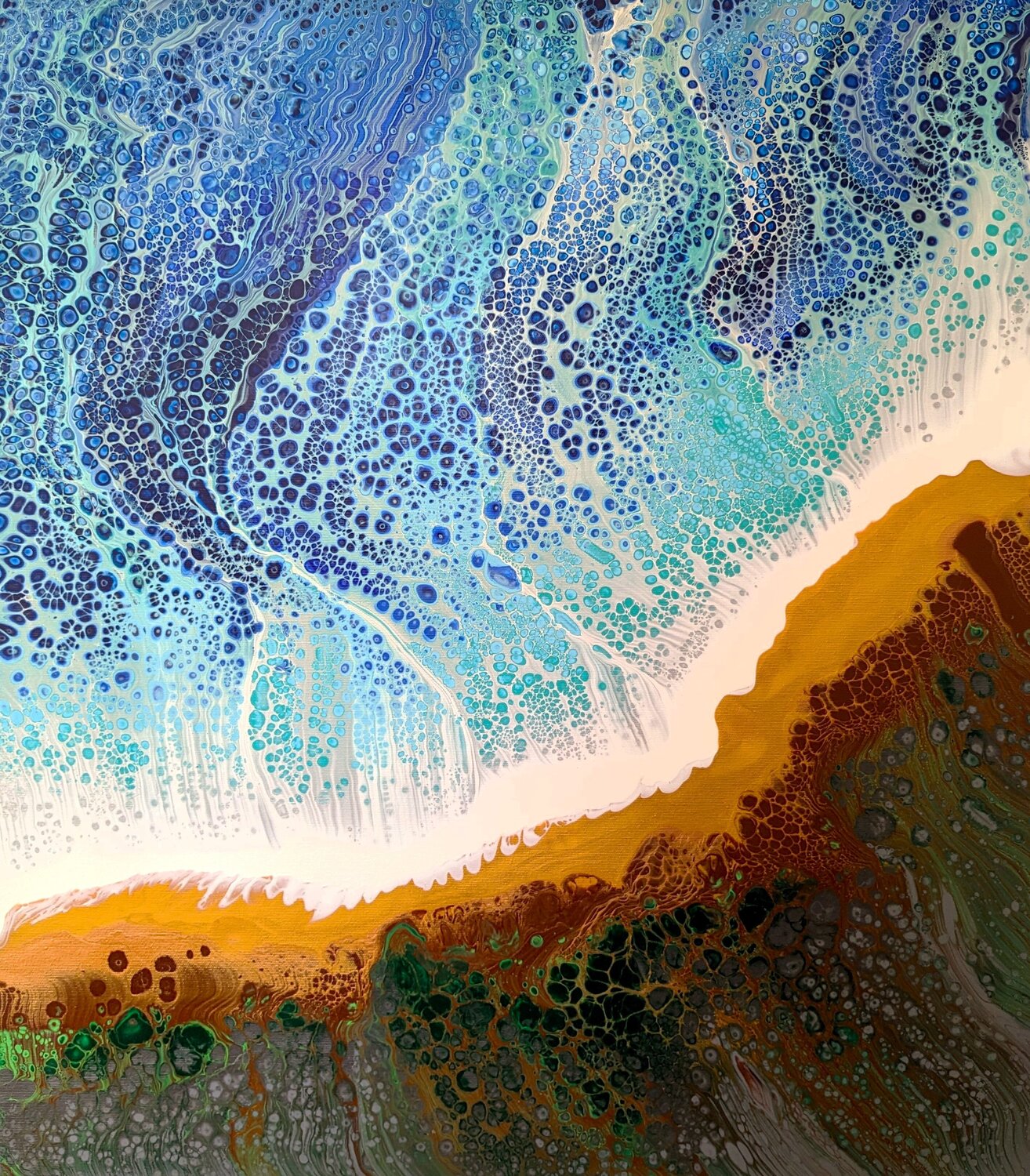 Golden Coast, Nr. 202394 Dennis Bätz Original painting for sale