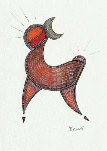 Foresto. Fantastic creatures series. by Ewa Dura, Drawing for Sale on Select