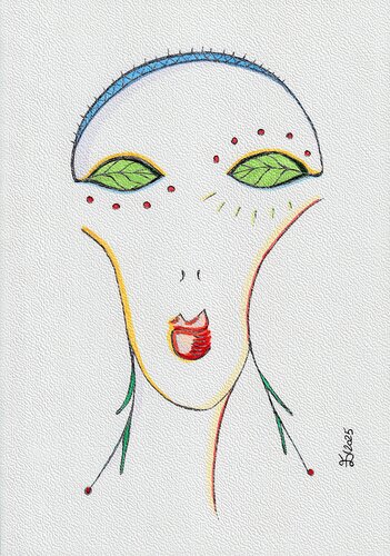 The greenleaf-eyed by Ewa Dura, Drawing for Sale on Select