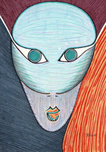 She by Ewa Dura, Drawing for Sale on Select