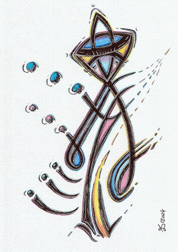 Magician I by Ewa Dura, Drawing for Sale on Select