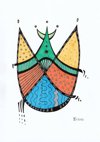 Life I by Ewa Dura, Drawing for Sale on Select