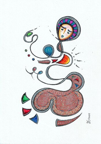 The Dream II by Ewa Dura, Drawing for Sale on Select