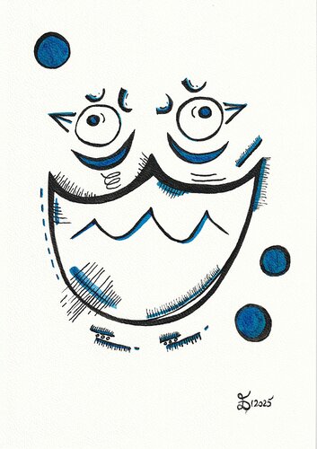 Lunar Bird II by Ewa Dura, Drawing for Sale on Select