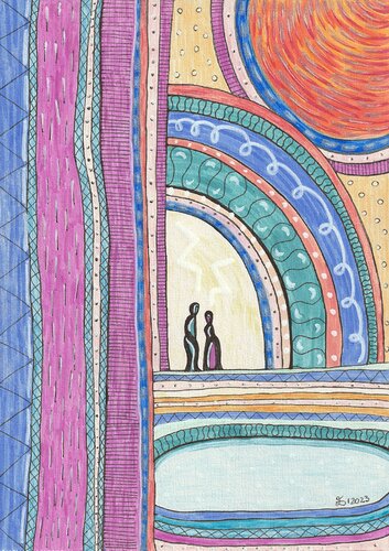 The Meeting by Ewa Dura, Painting for Sale on Select