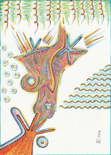 By the water. by Ewa Dura, Drawing for Sale on Select