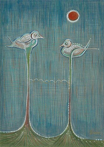 The Birds - The Clouds by Ewa Dura, Drawing for Sale on Select