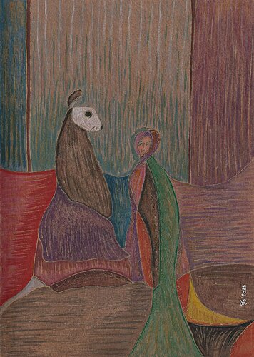Thumbelina. Meeting. by Ewa Dura, Drawing for Sale on Select