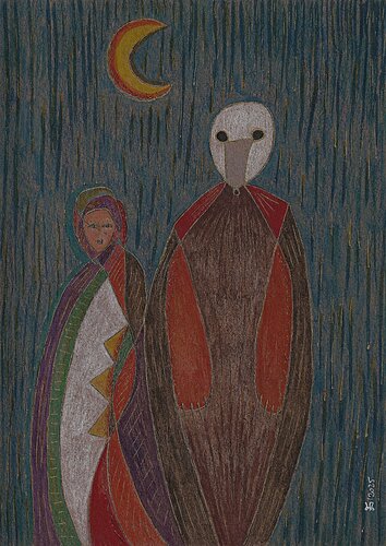 Thumbelina. Night. by Ewa Dura, Drawing for Sale on Select