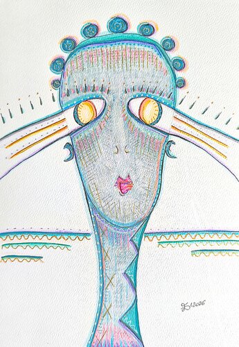 The Prophecy Princess by Ewa Dura, Drawing for Sale on Select
