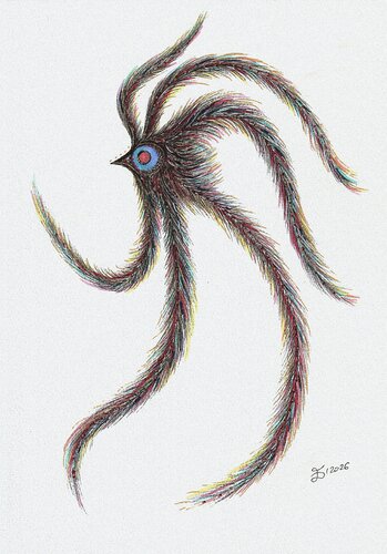 Glimo. Fantastic creatures series. by Ewa Dura, Drawing for Sale on Select