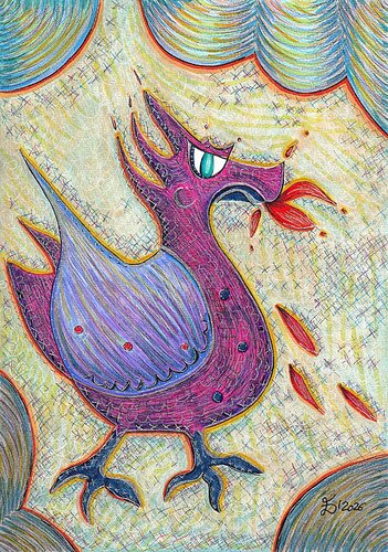 Draco. Fantastic creatures series. by Ewa Dura, Drawing for Sale on Select