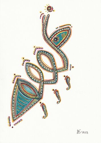 Emmeto. Fantastic creatures series. by Ewa Dura, Drawing for Sale on Select