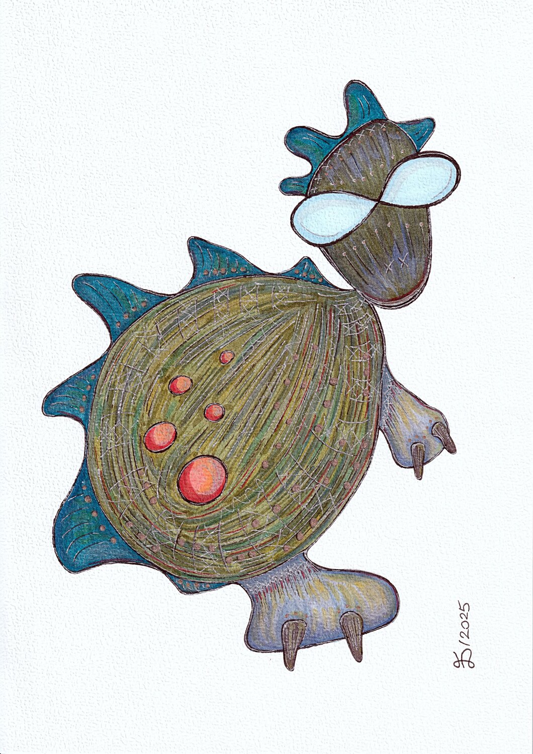 Life Form V Ewa Dura Drawing for sale