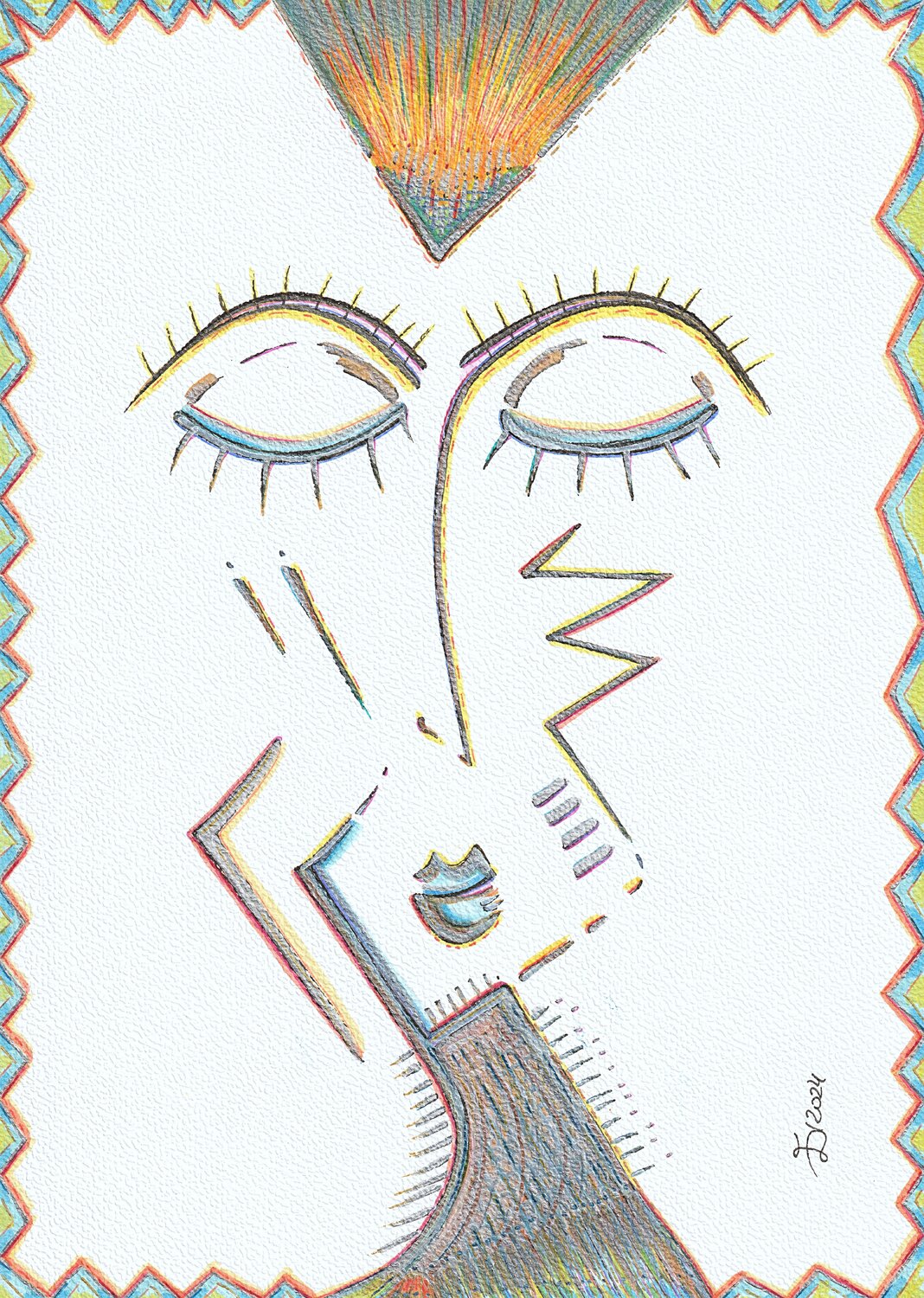 Magician III Ewa Dura Drawing for sale