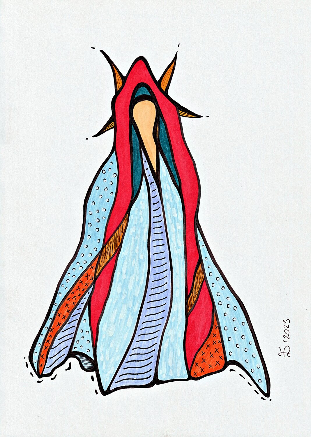 The Empress Ewa Dura Drawing for sale