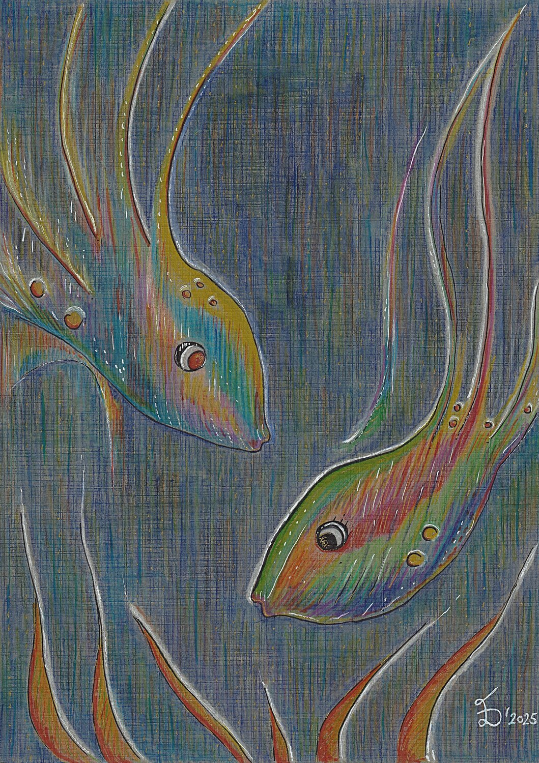 The Water Tales I Ewa Dura Drawing for sale