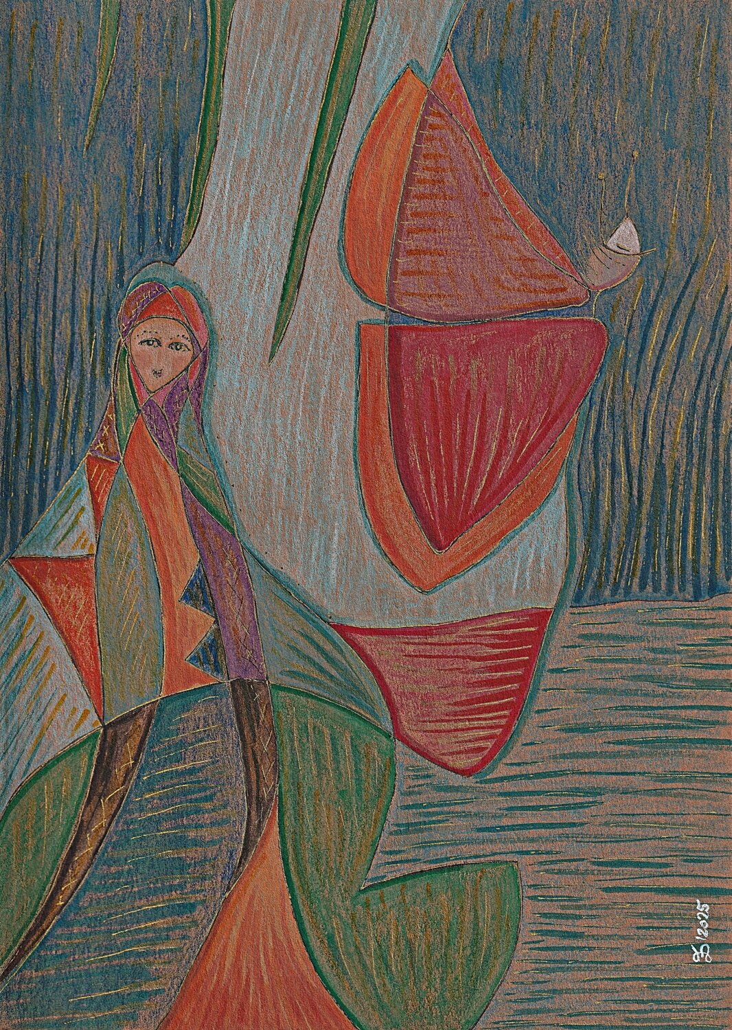 Thumbelina. Escape. Ewa Dura Drawing for sale
