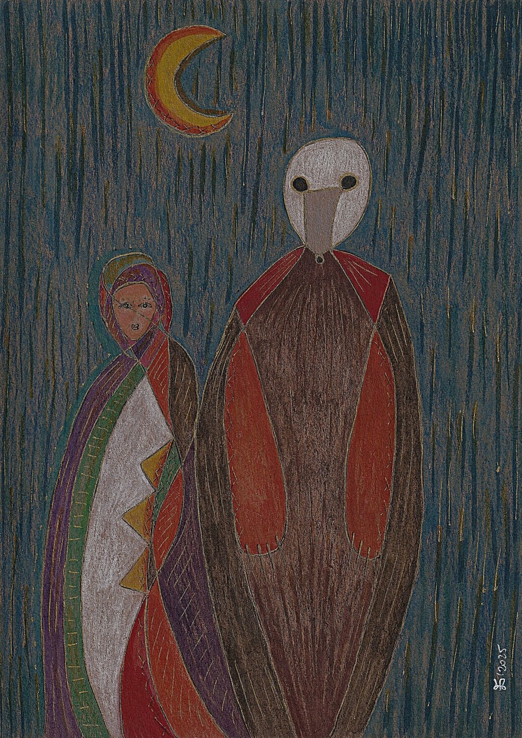 Thumbelina. Night. Ewa Dura Drawing for sale