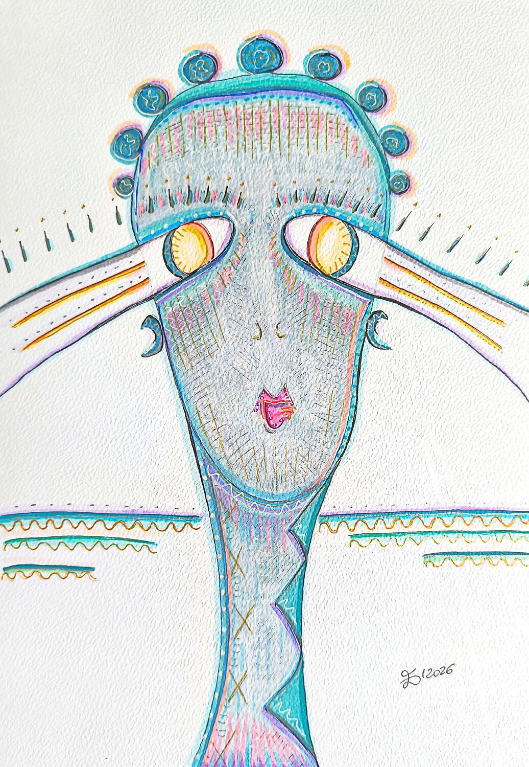 The Prophecy Princess Ewa Dura Drawing for sale