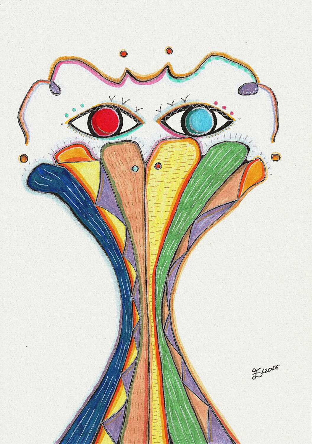 Secrets of Spring Ewa Dura Drawing for sale