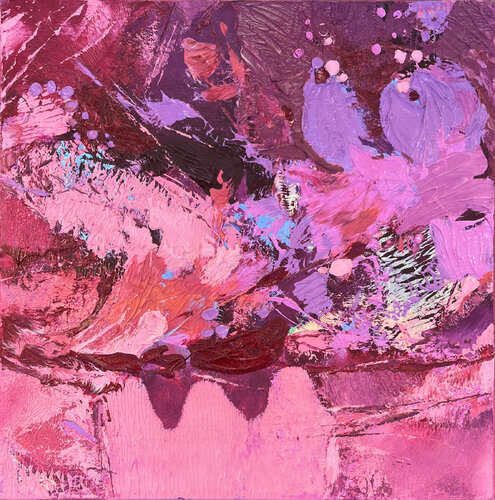Pink sea by Svitlana Andriichenko, Painting for Sale on Select