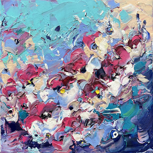 Flower blizzard by Svitlana Andriichenko, Painting for Sale on Select