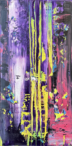 Verticals of memory by Svitlana Andriichenko, Painting for Sale on Select