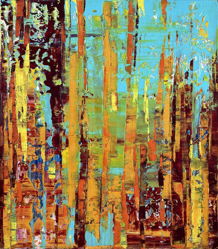 Sacred grove by Svitlana Andriichenko, Painting for Sale on Select