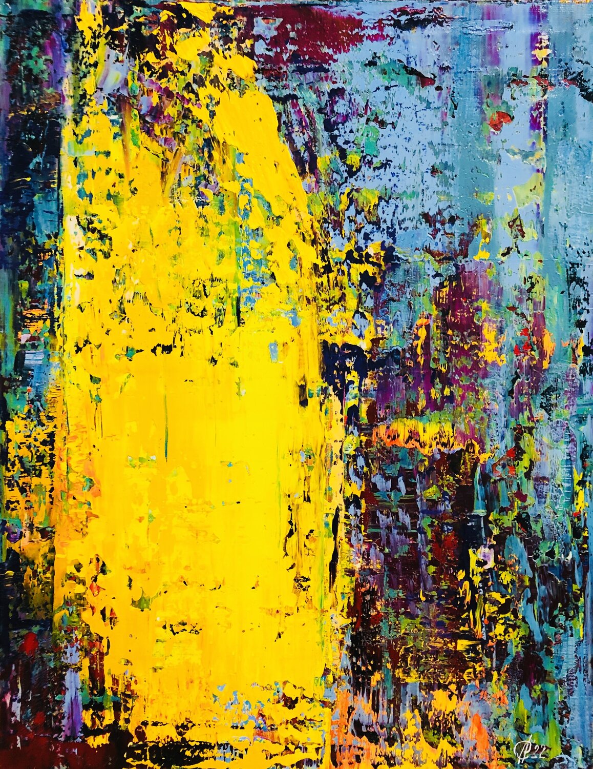 Explosion.A84 Svitlana Andriichenko Original painting for sale