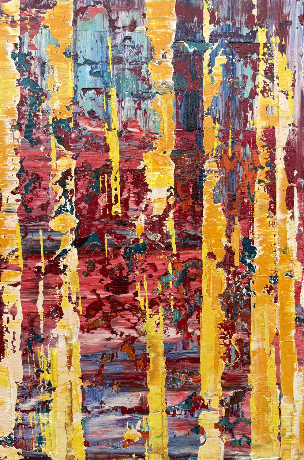 Golden awakening Svitlana Andriichenko Original painting for sale