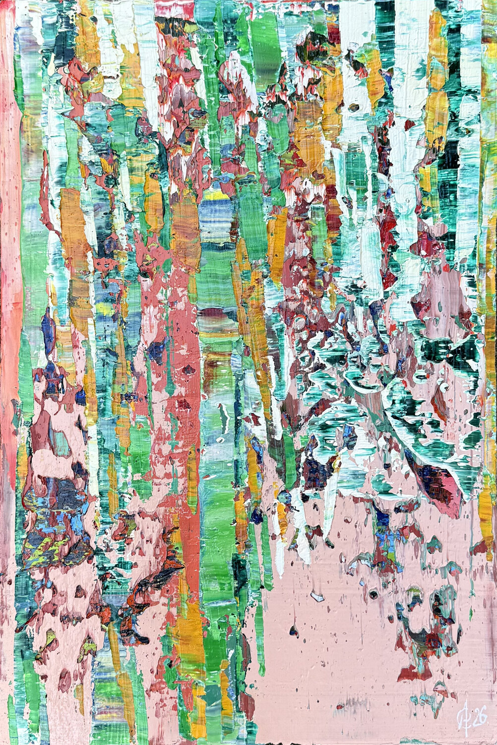 Light of the birch forest Svitlana Andriichenko Original painting for sale